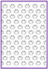 Smiley Face Background Creative Imprints rubber stamp
