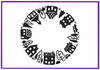 House Pattern embossing folder