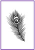 Peacock Feather embossing folder