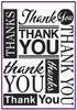 Thank You fonts embossing folder