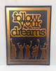 Heart Sentiments Collection "follow your dreams" 2-pc (word & shadow) LARGE set