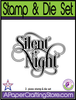 Christmas Silent Night stamp and die set