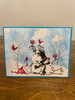 Sippin Snowmen rubber stamp w/matching die