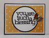 Heart Sentiments Collection "you are such a blessing"  2-pc (word & shadow) set