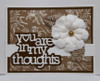 Heart Sentiments Collection "you are in my thoughts" 2-pc (word & shadow) set