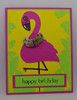 Flamingo embossing folder