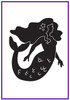 Mermaid embossing folder