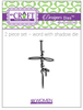 Word Cross Collection Infinite  Designer Dies 2-piece die set