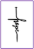 Word Cross Collection Hope Designer Dies 2-piece die set