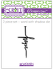 Word Cross Collection Hope Designer Dies 2-piece die set