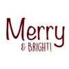 Merry & Bright Creative Imprints rubber stamp