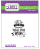 It's the Most Wonderful Time for Wine Creative Imprints rubber stamp