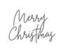 Merry Christmas (casual & small) Creative Imprints rubber stamp