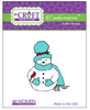 Warm & Fuzzy Snow Woman Creative Imprints rubber stamp