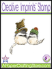 Chickadee Love Birds Creative Imprints rubber stamp