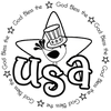 Lil' Tweet "God Bless the USA" Creative Imprints rubber stamp
