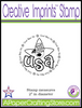 Lil' Tweet "God Bless the USA" Creative Imprints rubber stamp