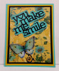 Heart Sentiments Collection "you make me smile"  2-pc (word & shadow) set