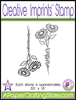 Mother & Grandmother Stem Daisies (2 pc) Creative Imprint Rubber Stamp