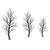 MWinter Trees" Creative Imprints 3-piece rubber stamp set