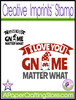 I Love You GNOME Matter What Creative Imprints rubber stamp