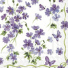 Purple Violets - Pack of 2 Cocktail Napkins