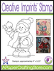 Little Lena Snowman with Bird Creative Imprints rubber stamp