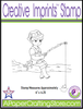 Little Joe Fishin'  Creative Imprints rubber stamp