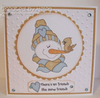 Little Lena Snowman & Cardinal Creative Imprints rubber stamp