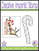 Gnome Candy Cane - Creative Imprints rubber stamp
