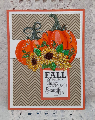 Fall is proof that change can be beautiful - Creative Imprints rubber stamp