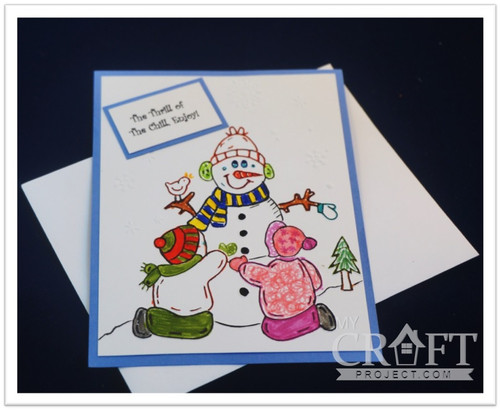 Wanna Build a Snowman embossing folder by My Craft Project