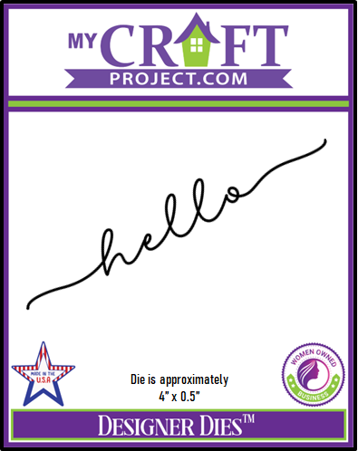 Long Tail "hello" Designer Die
