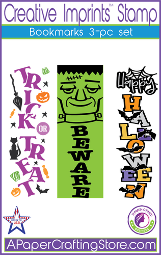 Bookmark Halloween themed 3-pc stamp set