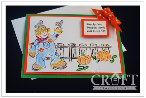 Scarecrow embossing folder