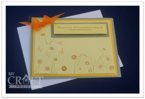 Flowers & Butterflies embossing folder