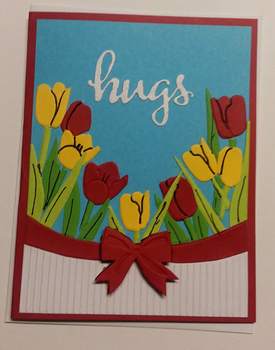 Tulips embossing folder