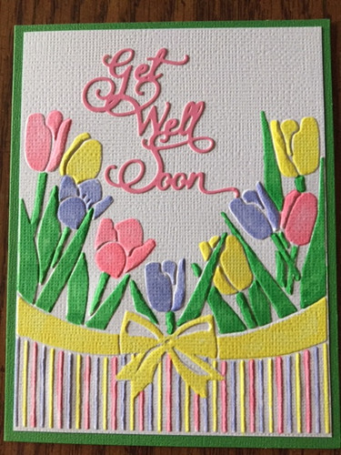 Tulips embossing folder