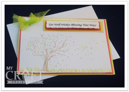 Leaves Blowing embossing folder