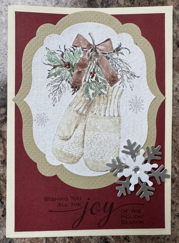 Christmas Mittens - pack of 2 cocktail napkins