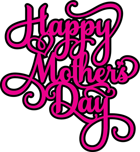 Happy Mother's Day w/Heart 2-pc Designer Die™