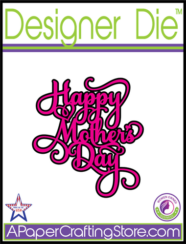 Happy Mother's Day w/Heart 2-pc Designer Die™