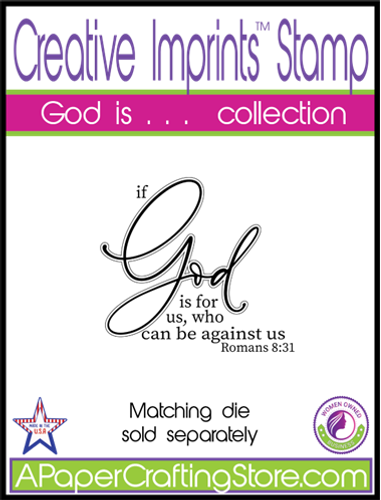 "life is hard but God is good" rubber stamp