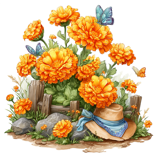 Sun Bonnet - Calendula Peel & Place - AVAILABLE ONLINE ONLY