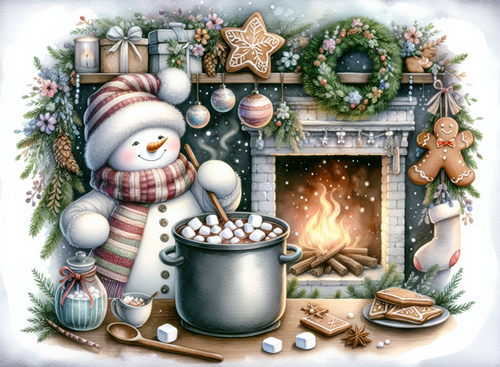 Snowman's Kitchen Peel & Place