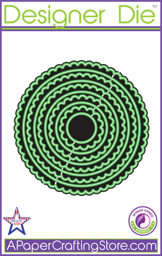 Round Medium Loop w/ Straight Edge Designer Die