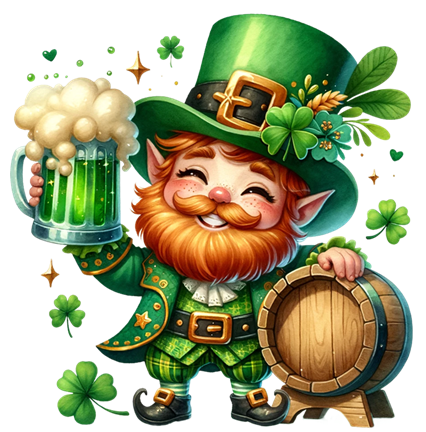 St Patrick's Day Leprechauns Peel & Place - ONLINE ONLY