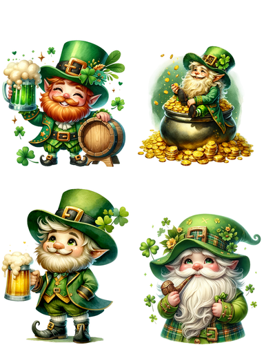 St Patrick's Day Leprechauns Peel & Place - ONLINE ONLY