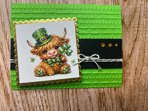 St Patrick's Day Highland Cows 12 pieces Peel & Place - ONLINE ONLY