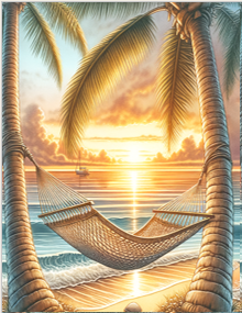 Hammock on the Beach Peel & Place